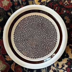 Arabia Of Finland Faenza Brown Chop Plate Round Platter 11 7/8”